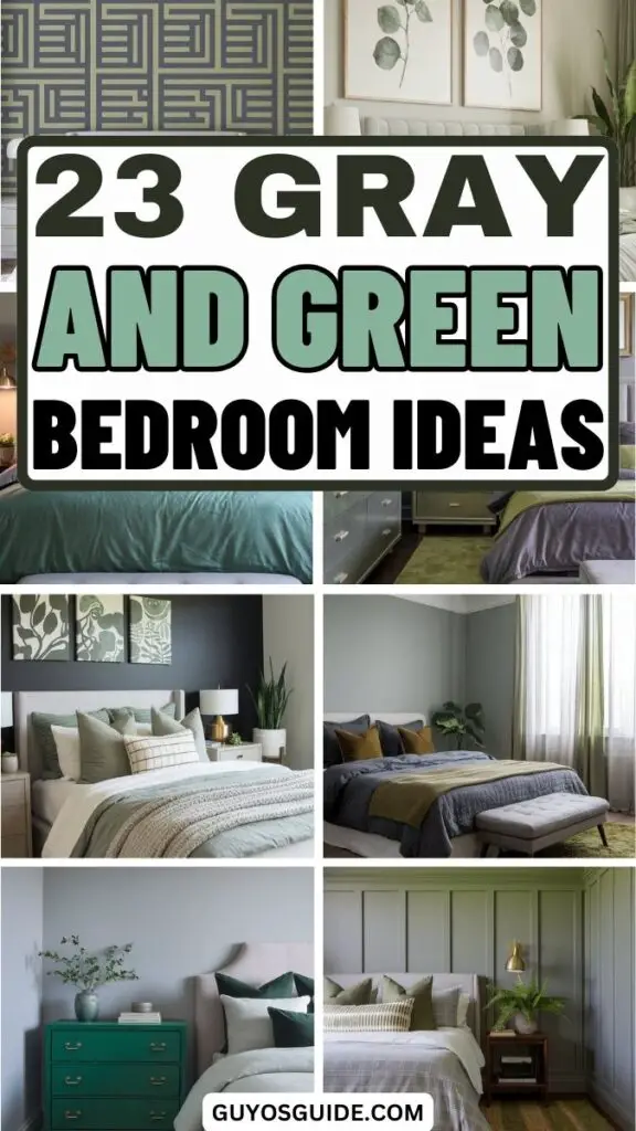 Gray and Green Bedroom Ideas