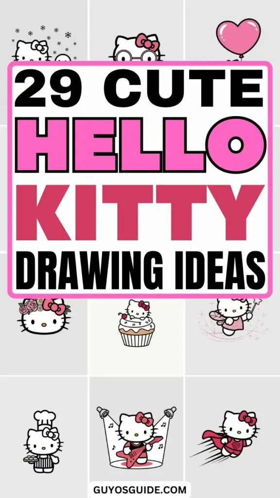 Hello kitty drawing ideas