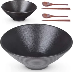 Lareina Ceramic Japanese Ramen Bowl Set of 2