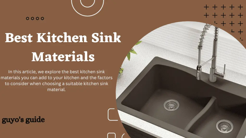 best kitchen sink materials