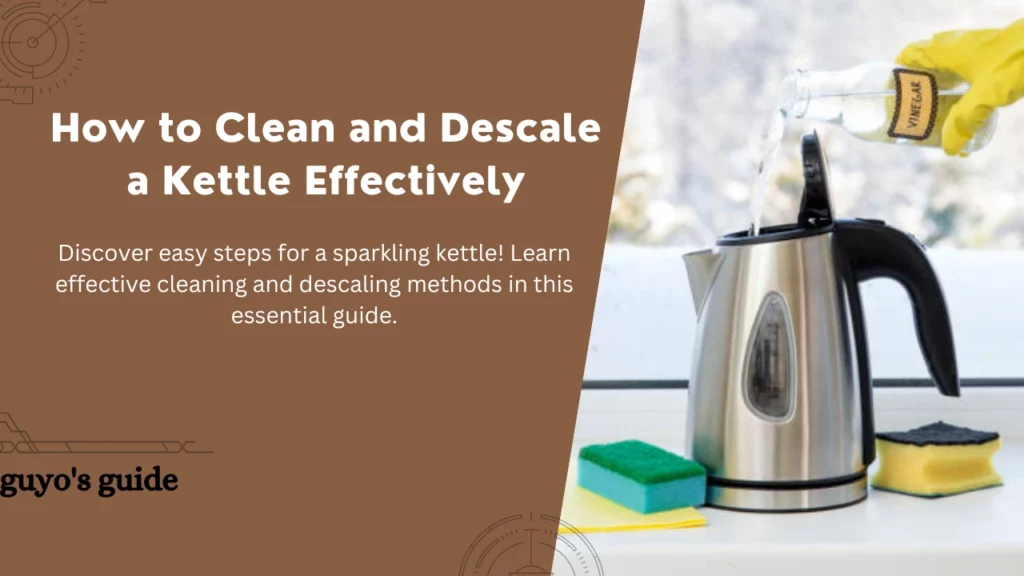 how to clean and descale a kettle