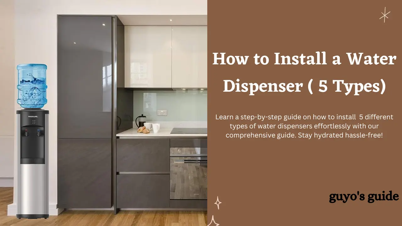how to install a water dispenser