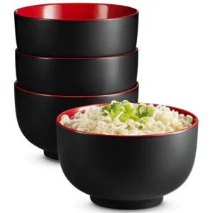Kook Ceramic Japanese Noodle Bowls Set of 4