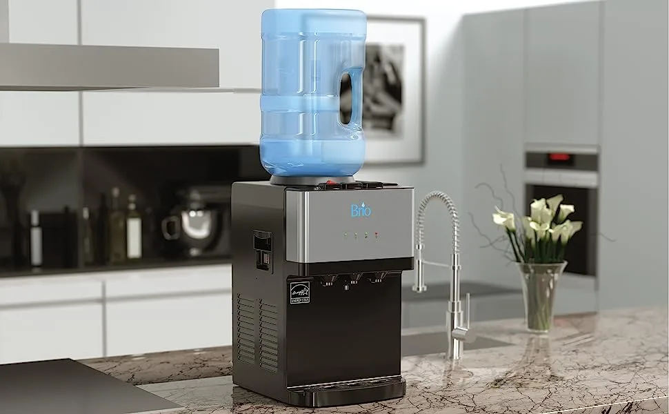 installed brio countertop water dispenser