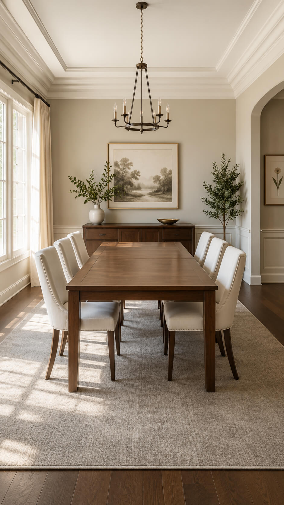 Elegant modern dining room interior