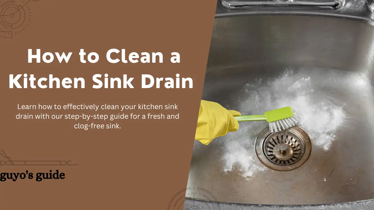 how to clean a kitchen sink drain