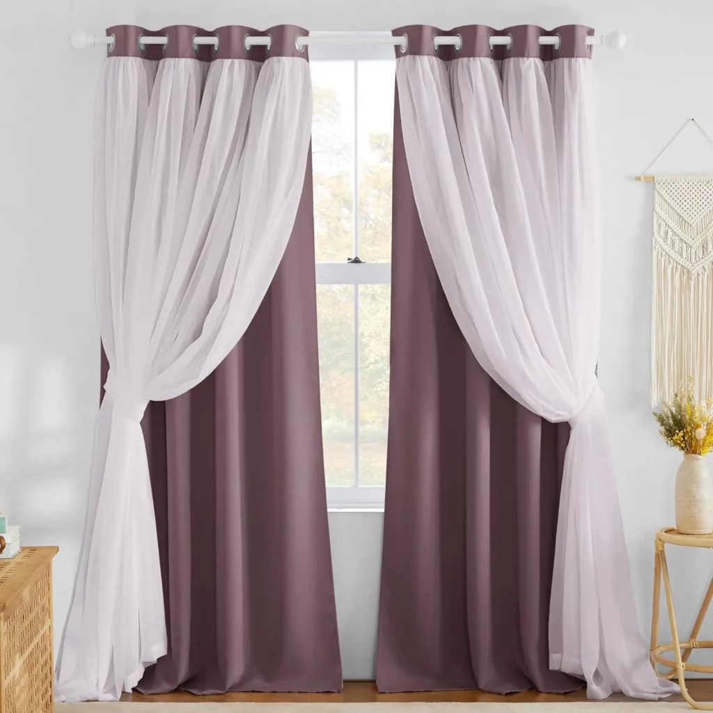 Double layered curtains