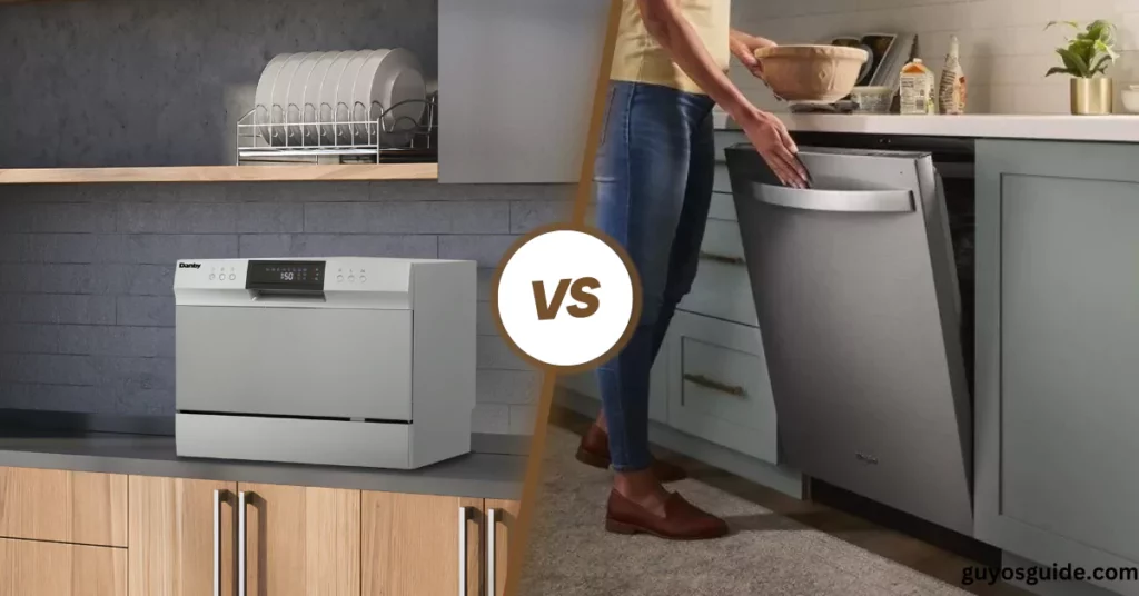 countertop dishwasher vs built-in dishwasher