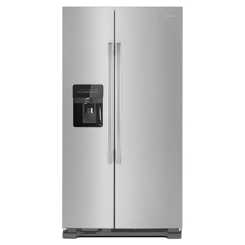 Amana 36-inch Side-by-Side Refrigerator on a white background
