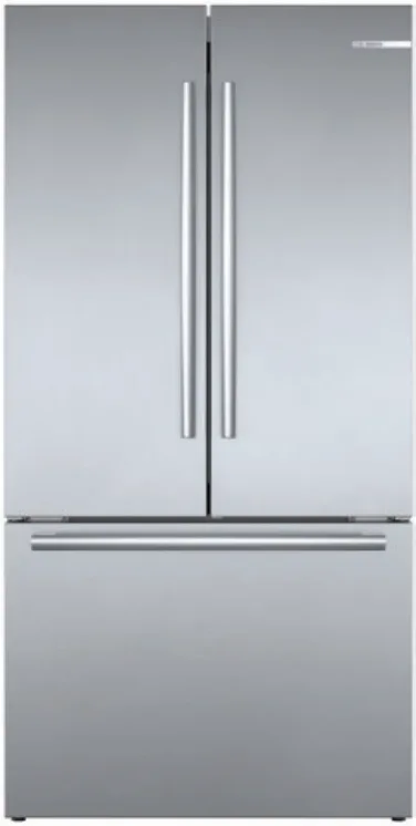 Bosch Counter-Depth French Door Refrigerator on a white background