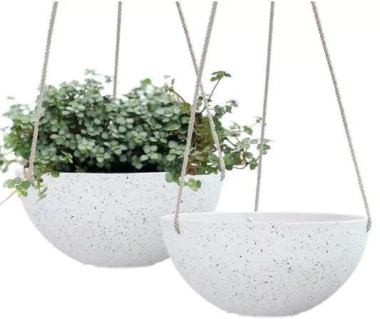 LA Jolie Muse Hanging Planters for Indoor Plants on a white background