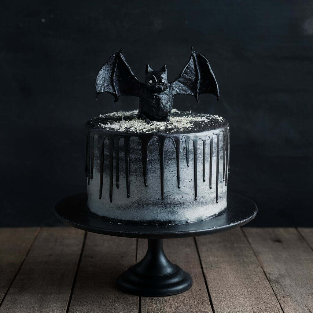 black bat cake