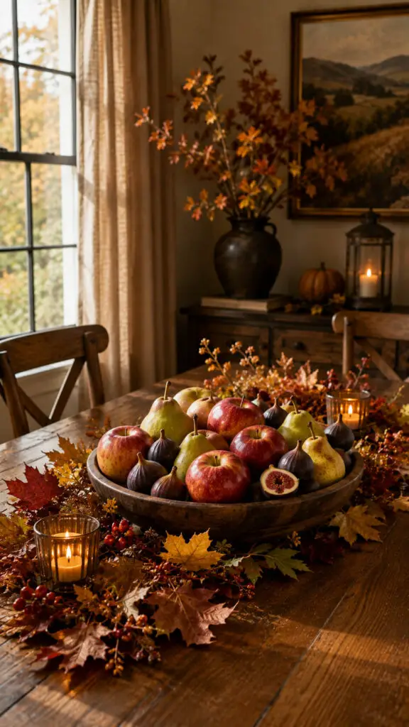 Cozy Autumn Harvest Table Centerpiece