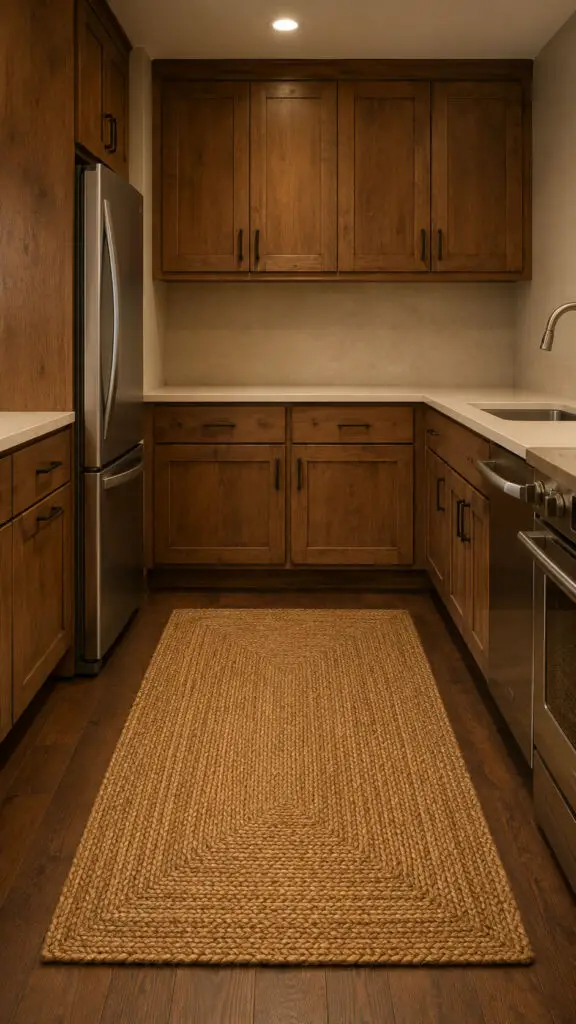 Cozy rustic kitchen with natural wood details