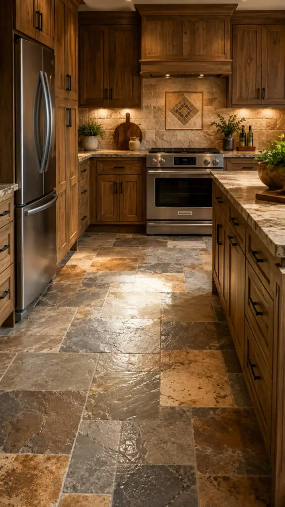 Earthy kitchen interior
