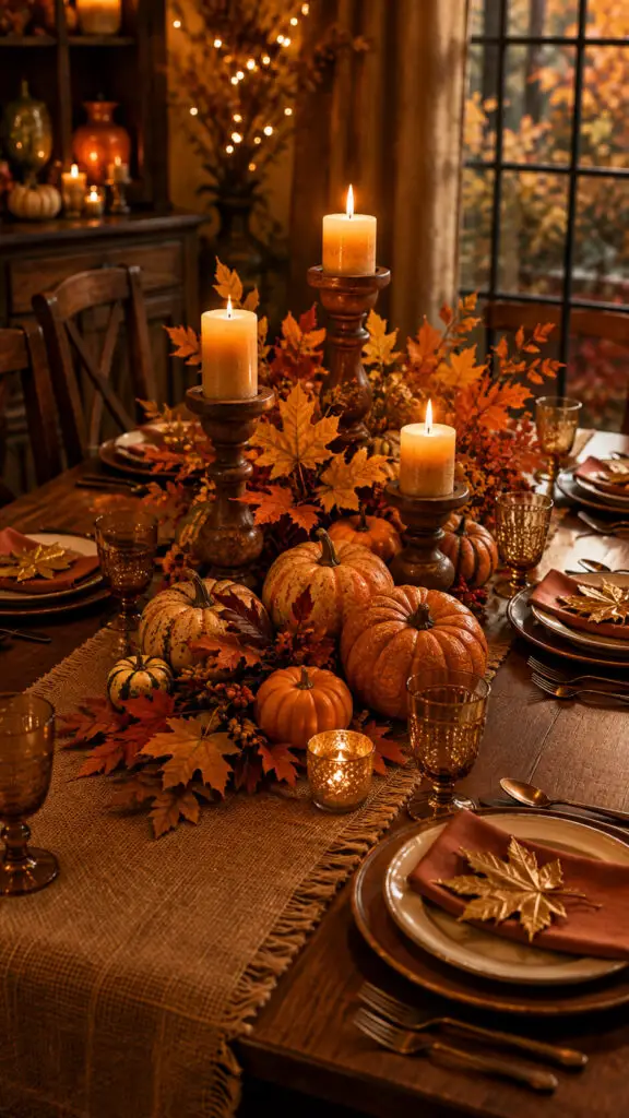 Fall Rustic Table Runner