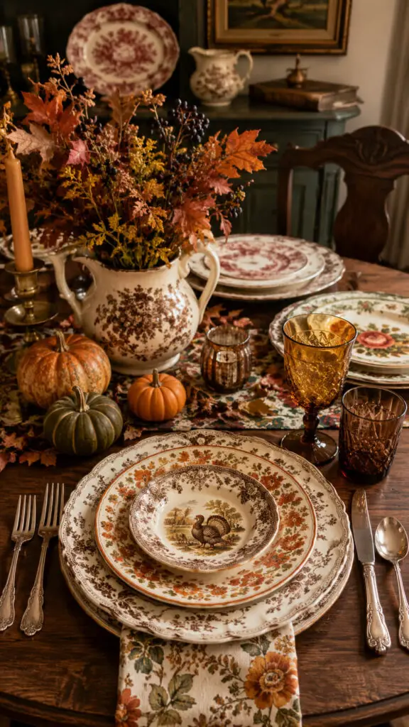Fall Vintage Dinnerware