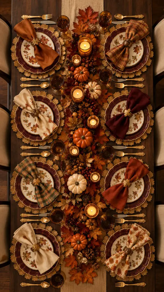 Opulent Autumn Thanksgiving Tablescape