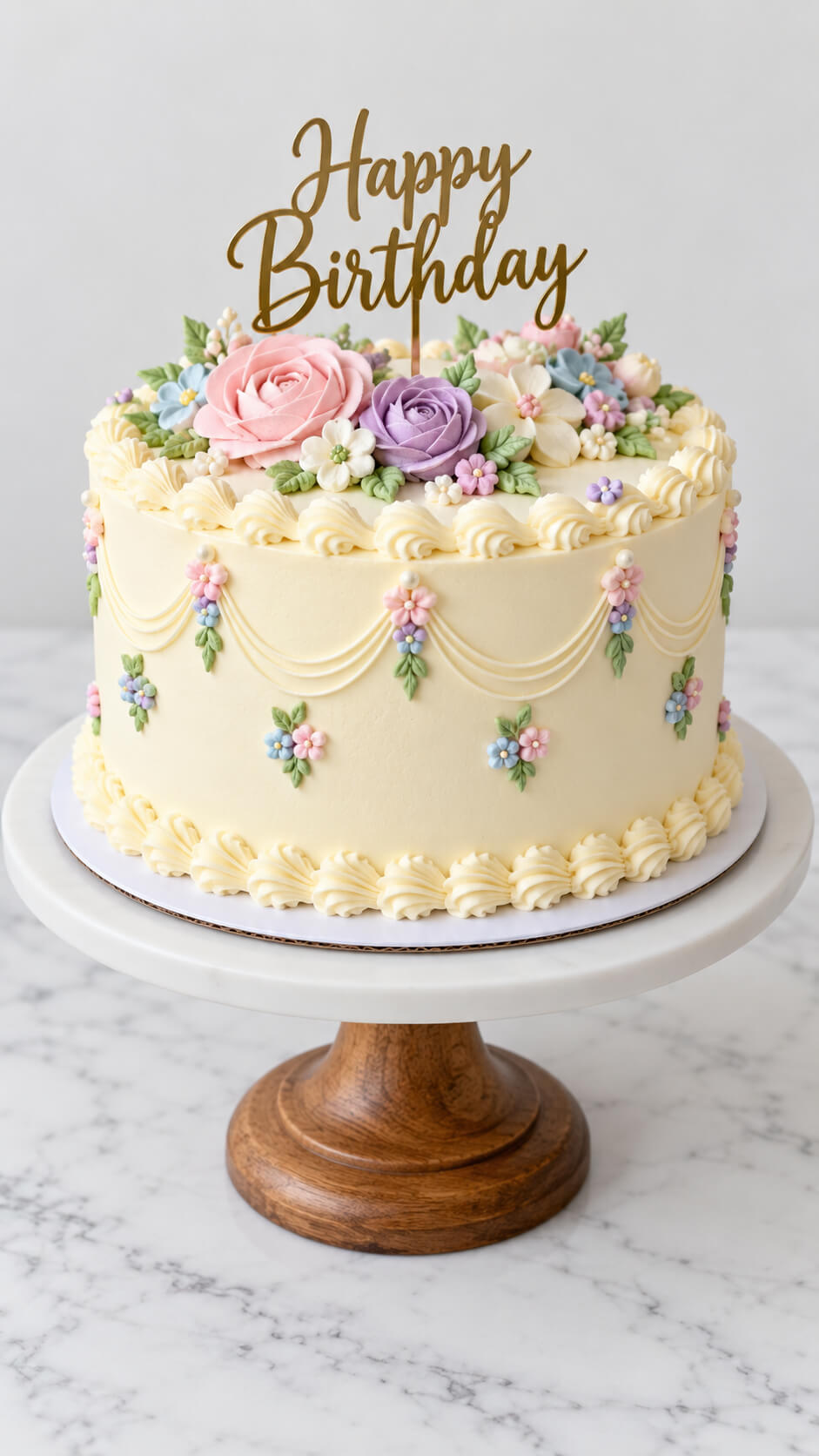 Classic Vanilla Buttercream Cake