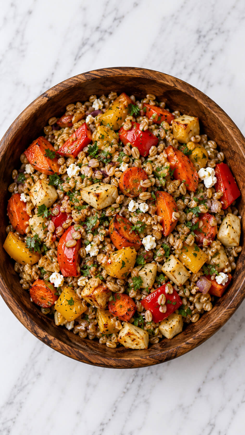 Farro and Roasted Vegetable Salad