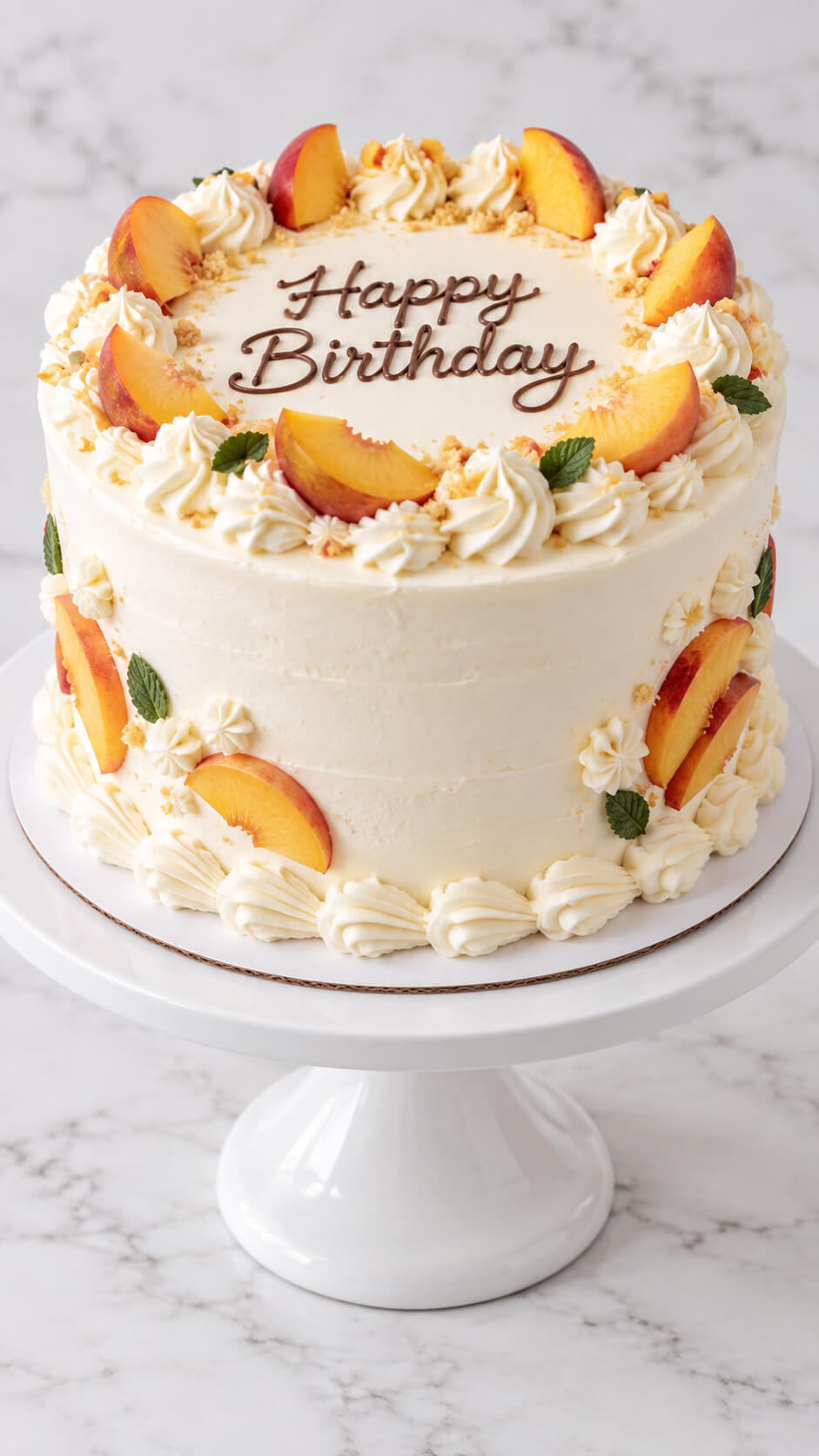 Peaches and Cream Cake