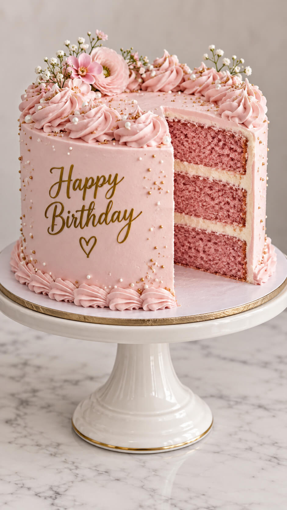 Pink Champagne Cake
