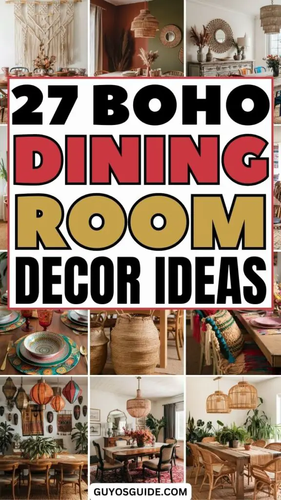 Boho Dining Room Decor Ideas