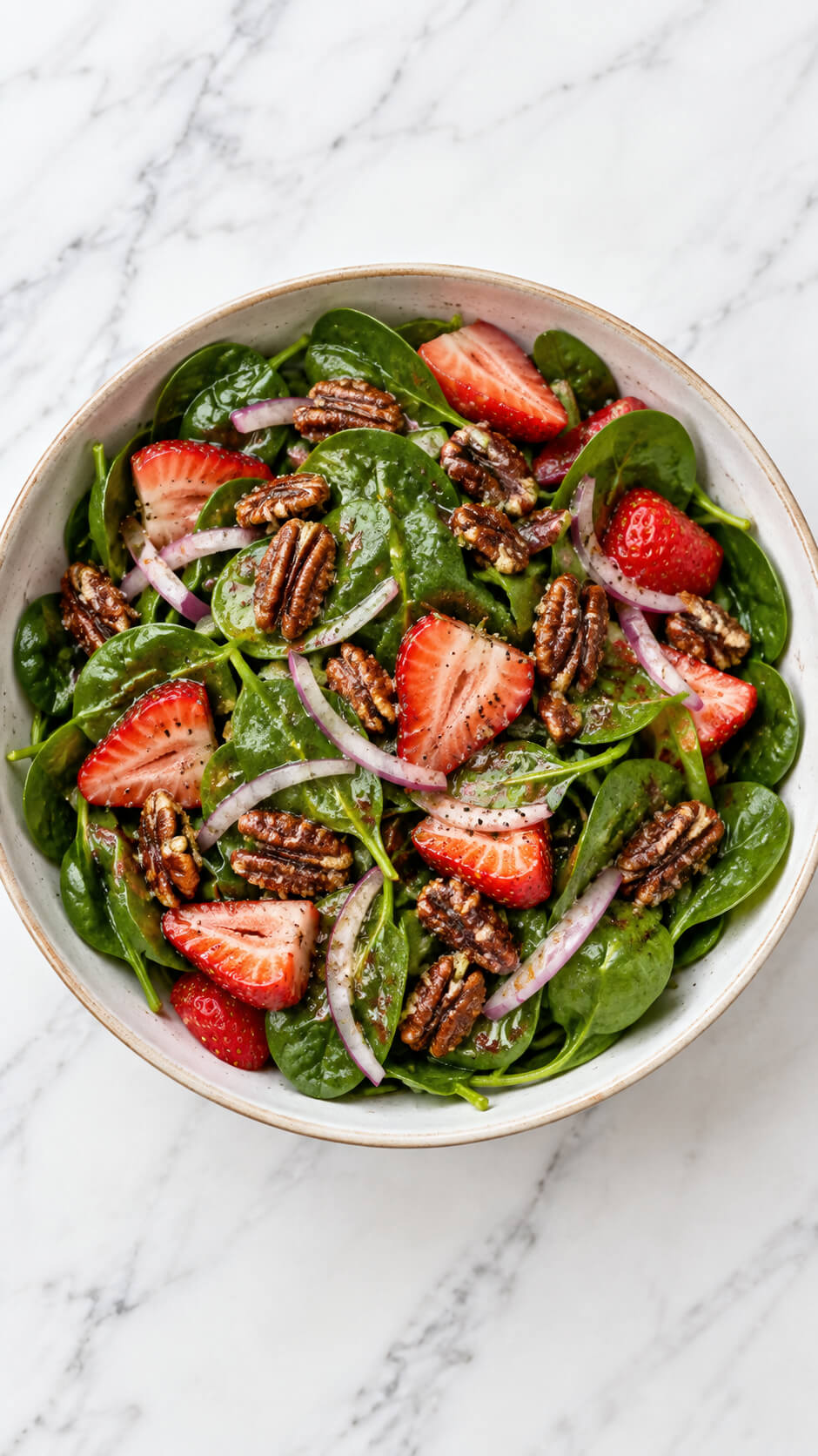 Baby Spinach and Strawberry Salad