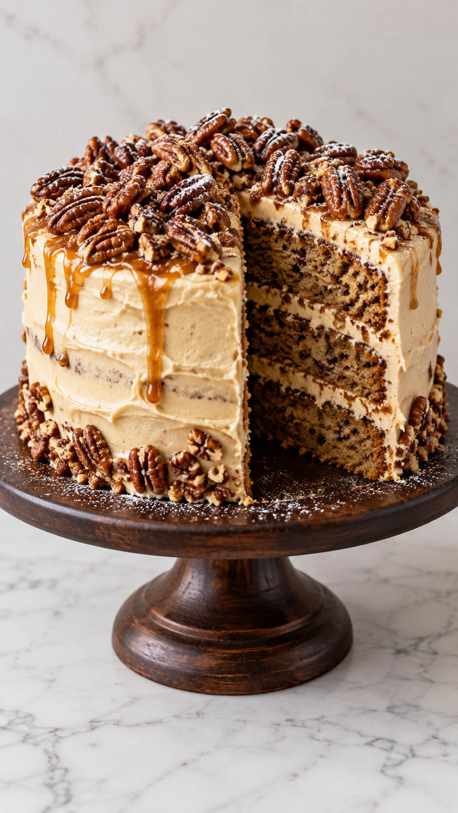 Bourbon Pecan Cake