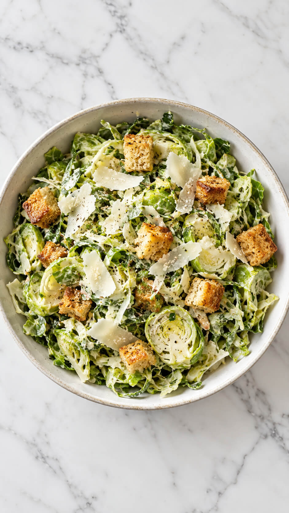 Brussels Sprouts Caesar Salad