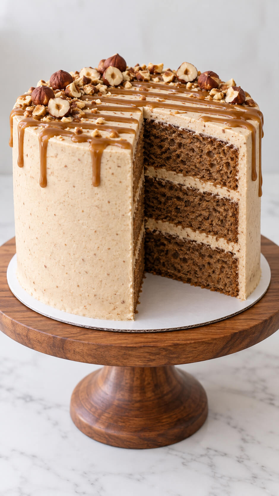 Hazelnut Praline Cake