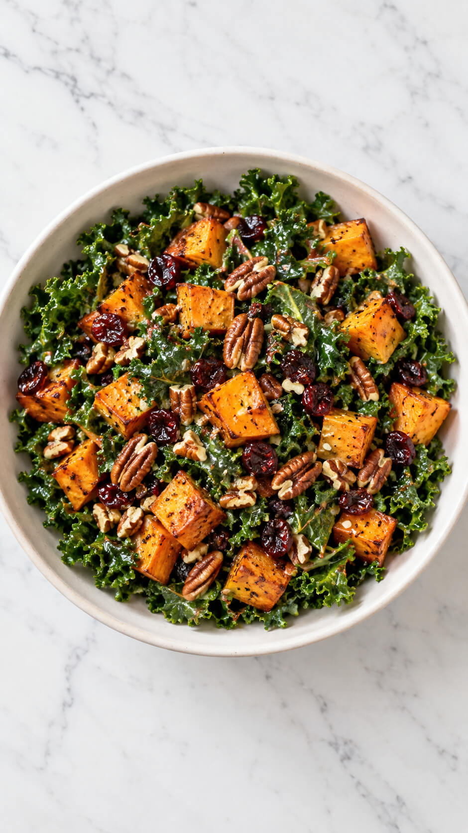 Roasted Sweet Potato and Kale Salad
