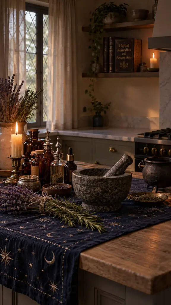 Rustic Herbal Apothecary Still Life