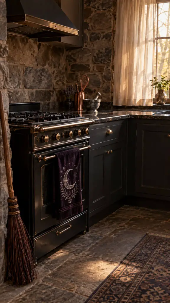 Rustic Witchy Kitchen in Golden Light