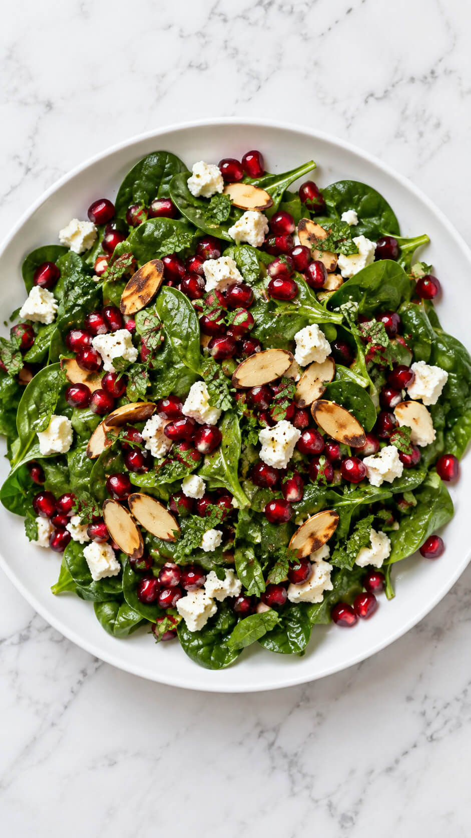 Spinach and Pomegranate Salad