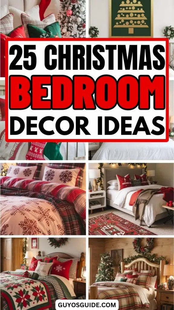 christmas bedroom decor ideas