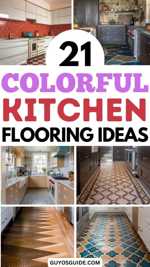 colorful kitchen flooring ideas