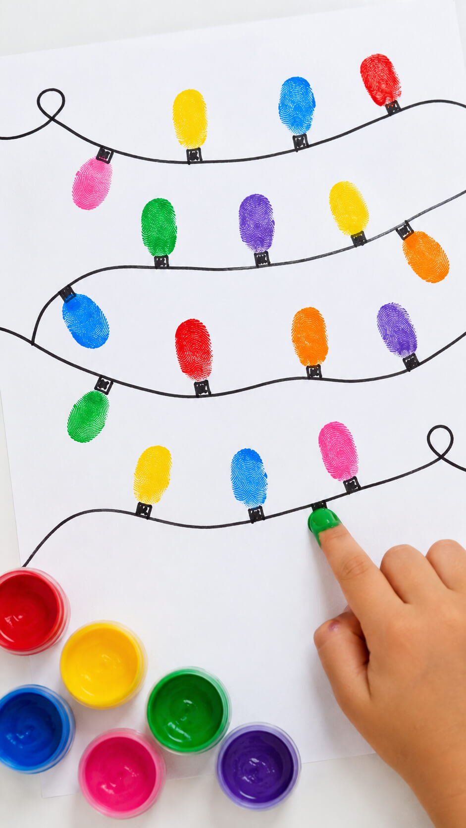 Fingerprint Christmas Lights