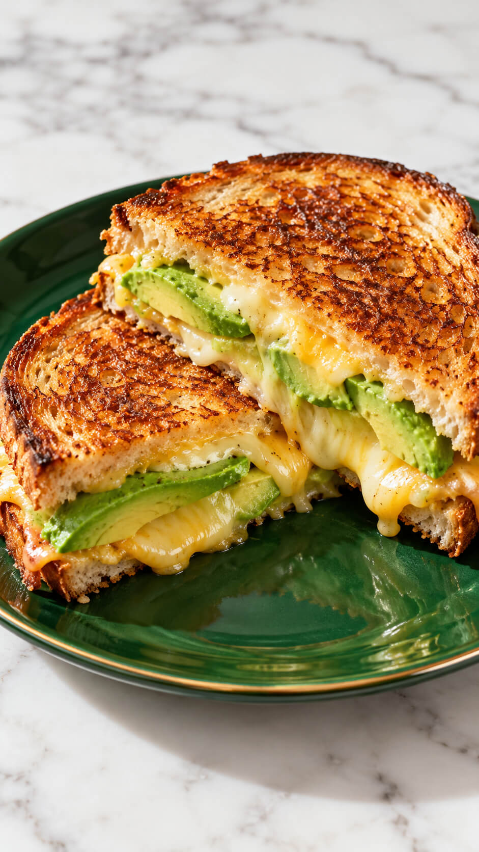 Gooey Avocado Grilled Cheese