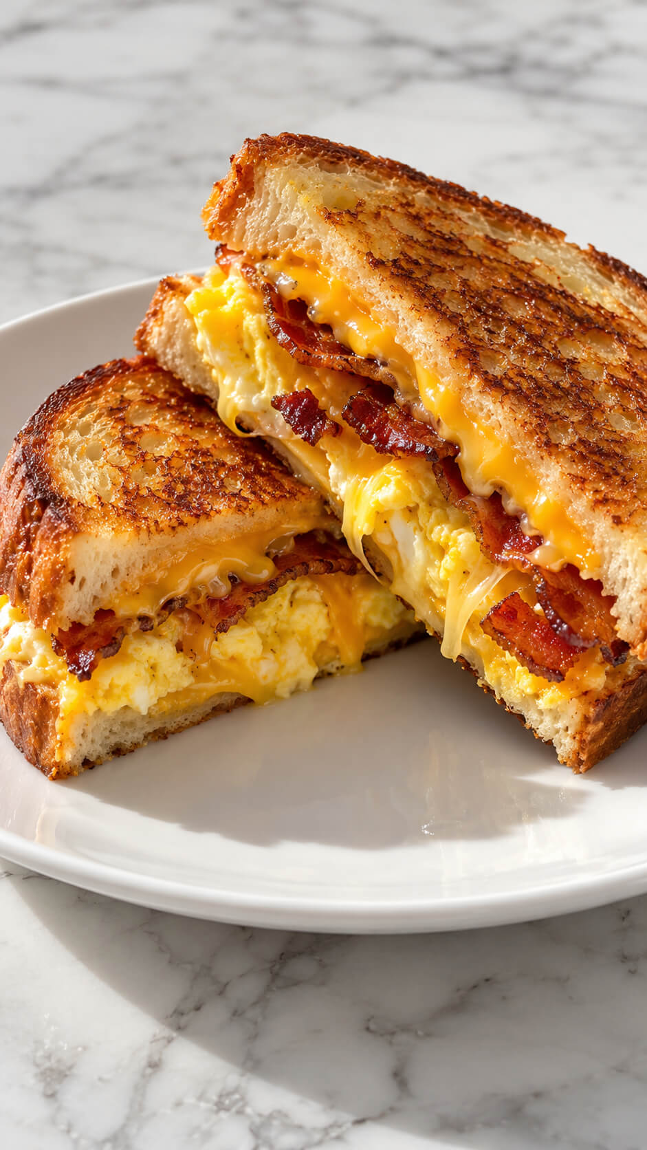 Gooey Bacon Egg and Cheese Melt