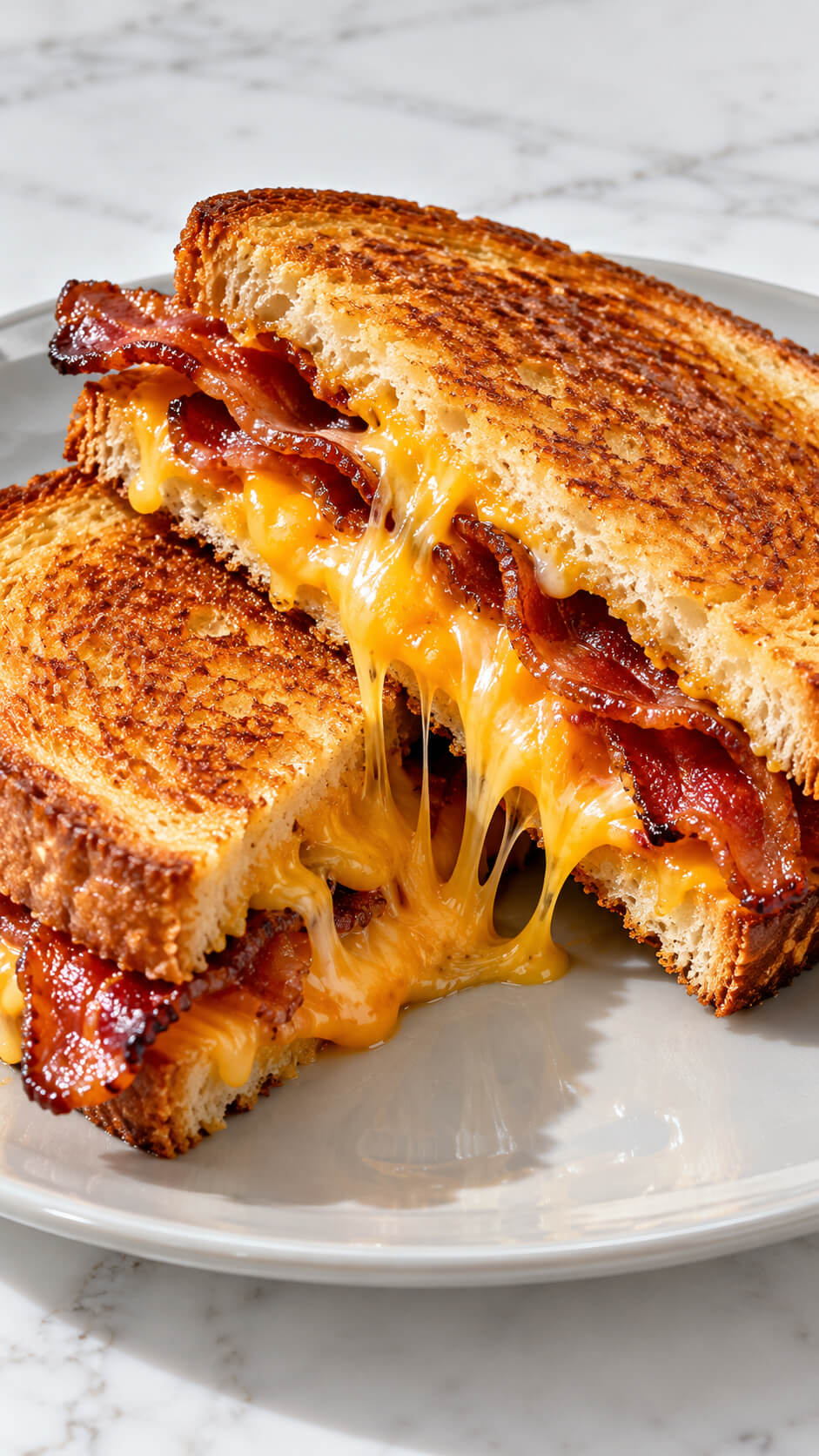 Gooey Bacon Grilled Cheese