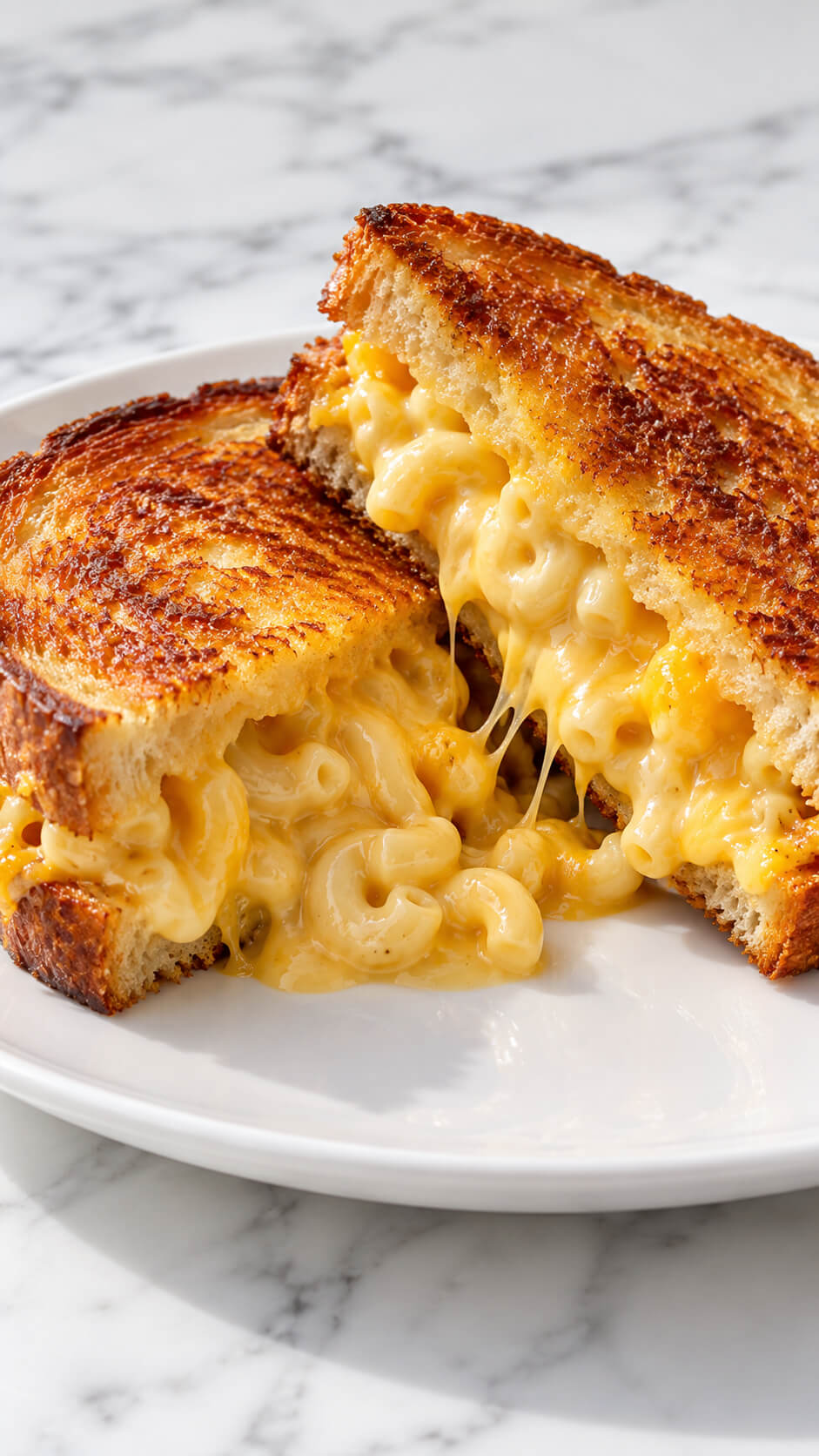 Gooey Mac and Cheese Grilled Cheese