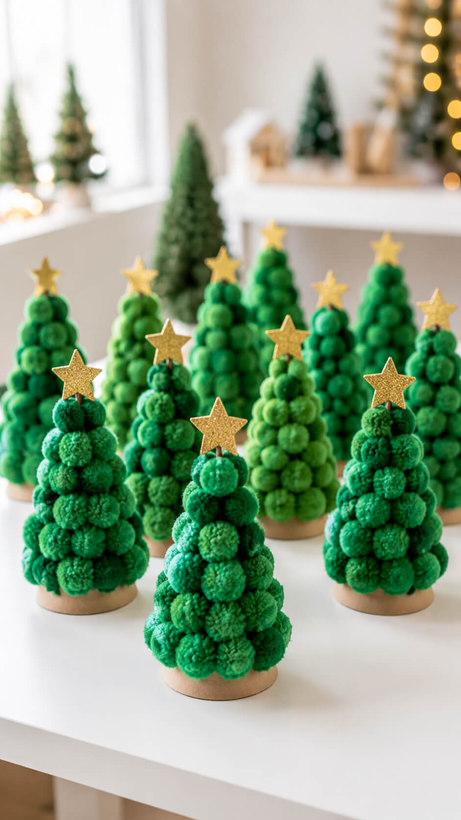Pom Pom Christmas Trees