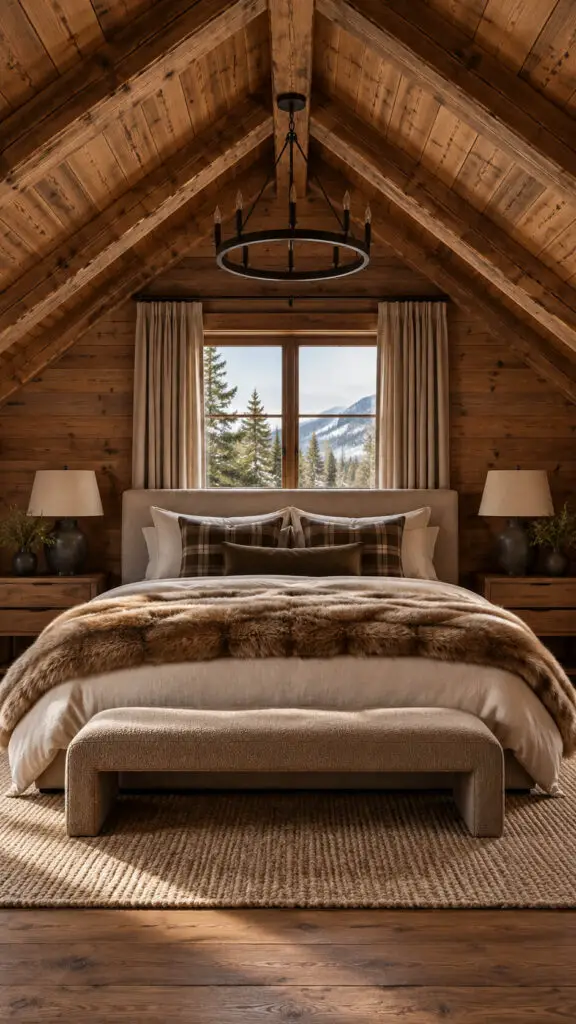 Rustic Alpine Attic Bedroom Retreat