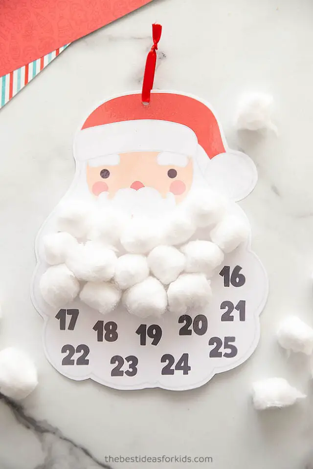 Santa Beard Countdown Printable 640x960 1