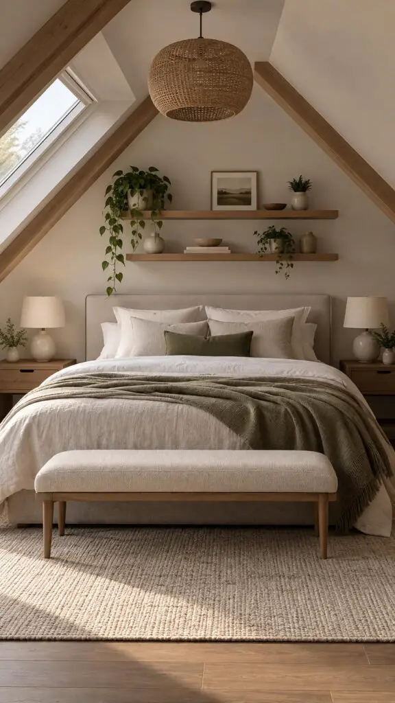 Serene Attic Bedroom Retreat 1 design