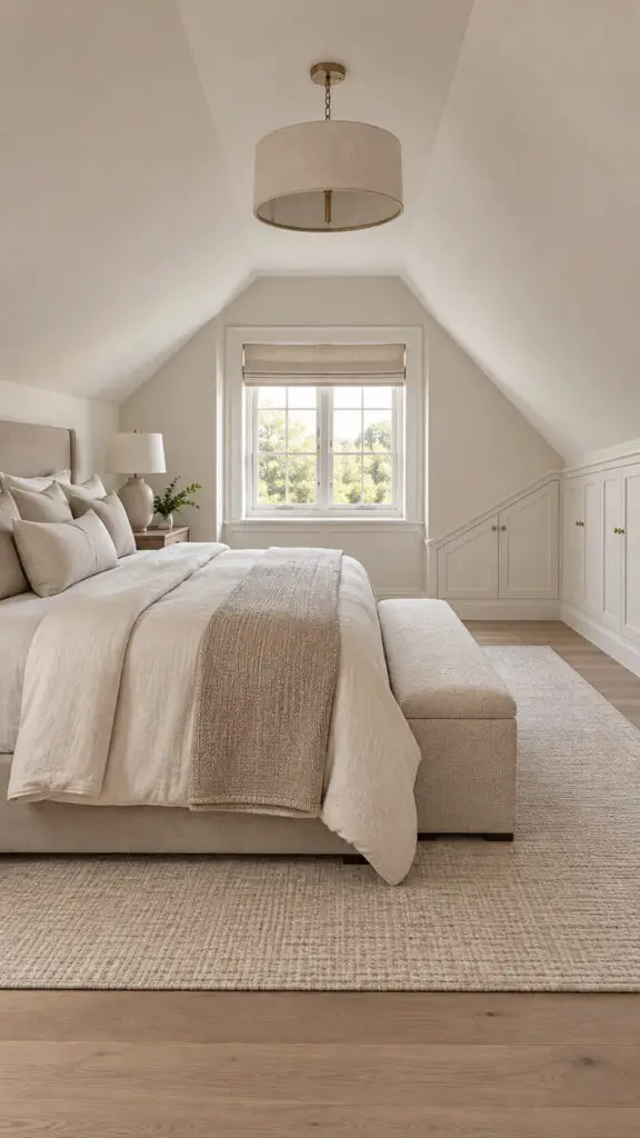 Serene Neutral Attic Bedroom