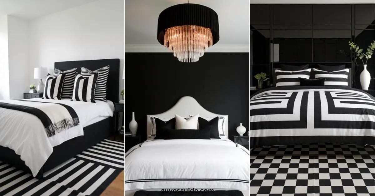 Black and White Bedroom Ideas - Guyo's Guide