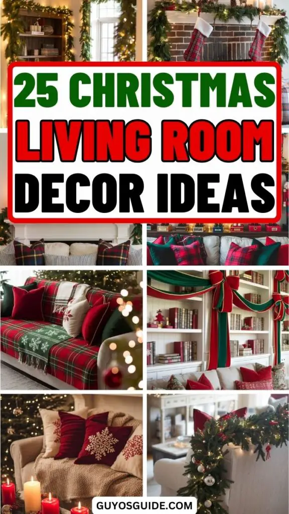 Christmas living room decor ideas