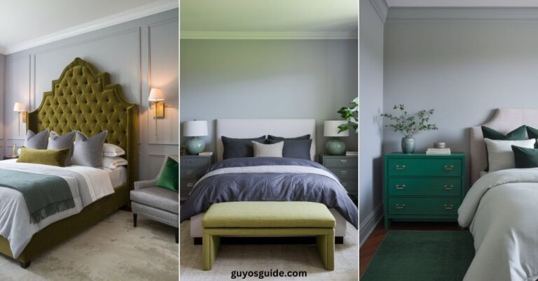 Gray and Green Bedroom Ideas - Guyo's Guide